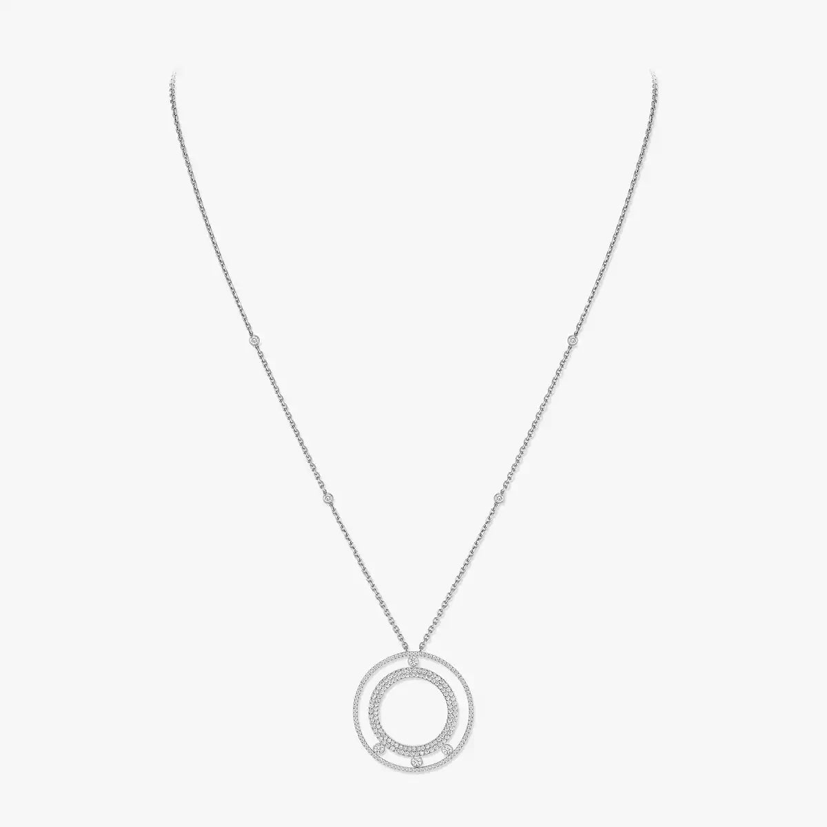 [Mystic JURI]Move Romane Long Pave_-Set Diamond Necklace