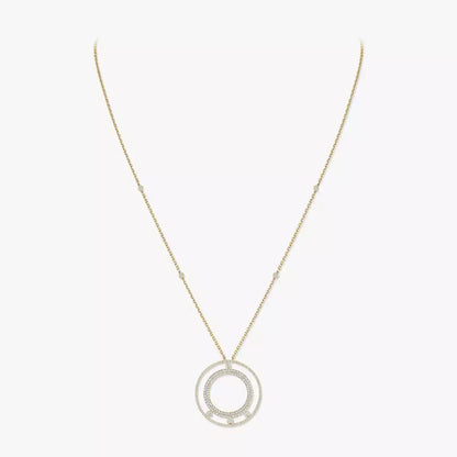 [Mystic JURI]Move Romane Long Pave_-Set Diamond Necklace
