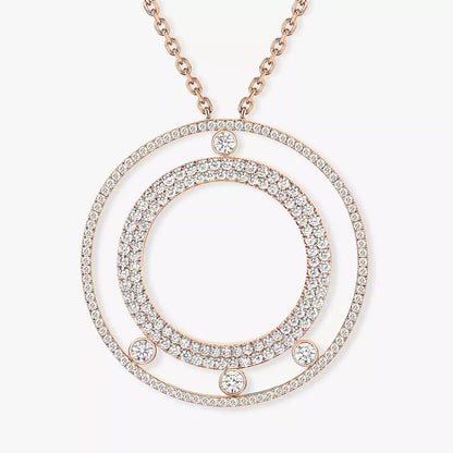 [Mystic JURI]Move Romane Long Pave_-Set Diamond Necklace