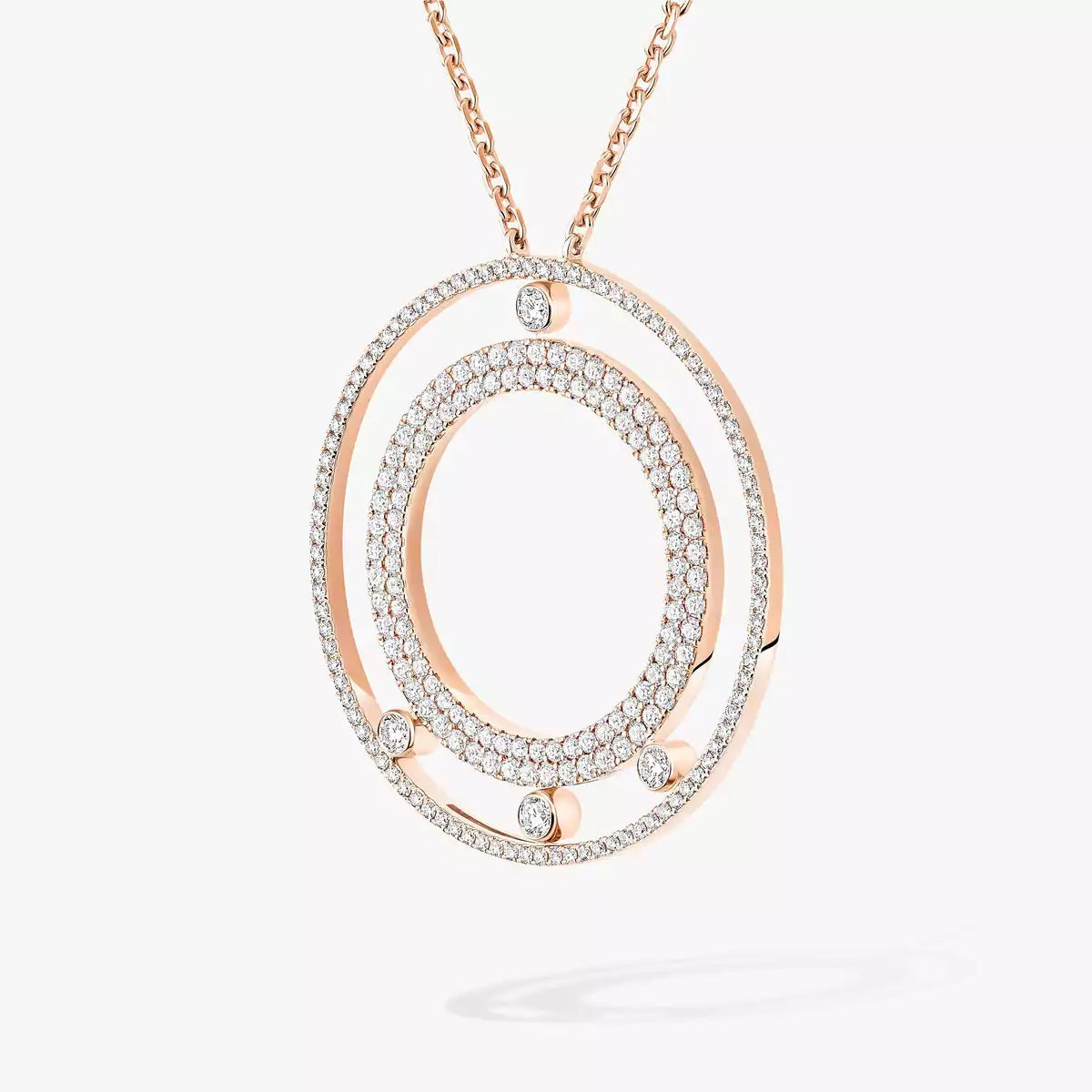 [Mystic JURI]Move Romane Long Pave_-Set Diamond Necklace