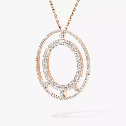 [Mystic JURI]Move Romane Long Pave_-Set Diamond Necklace