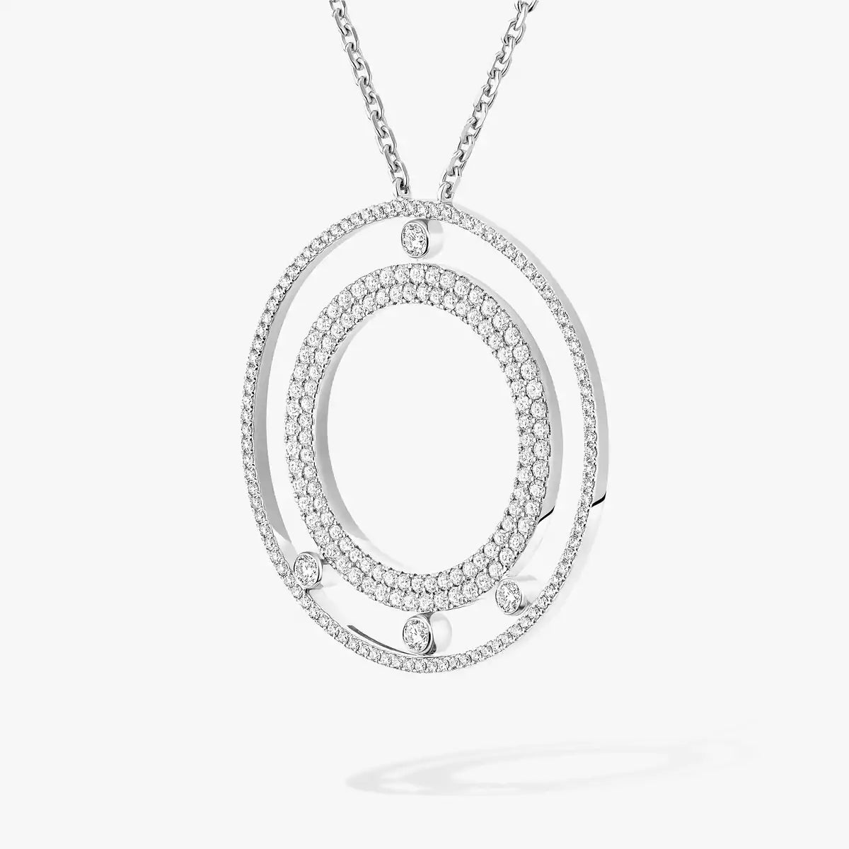 [Mystic JURI]Move Romane Long Pave_-Set Diamond Necklace