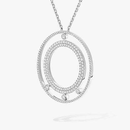 [Mystic JURI]Move Romane Long Pave_-Set Diamond Necklace