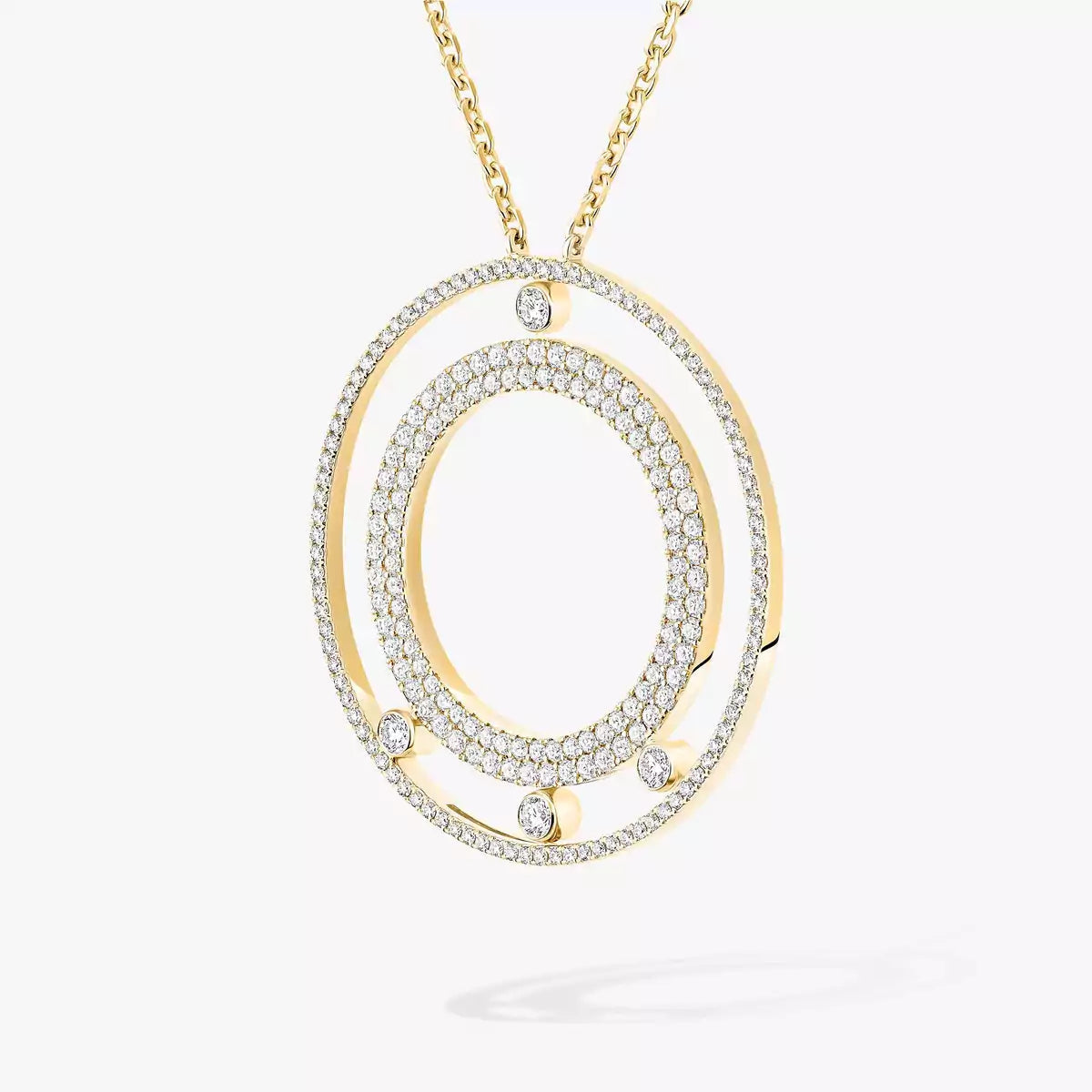 [Mystic JURI]Move Romane Long Pave_-Set Diamond Necklace