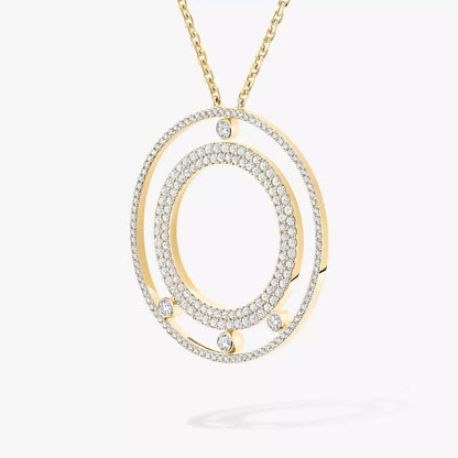 [Mystic JURI]Move Romane Long Pave_-Set Diamond Necklace