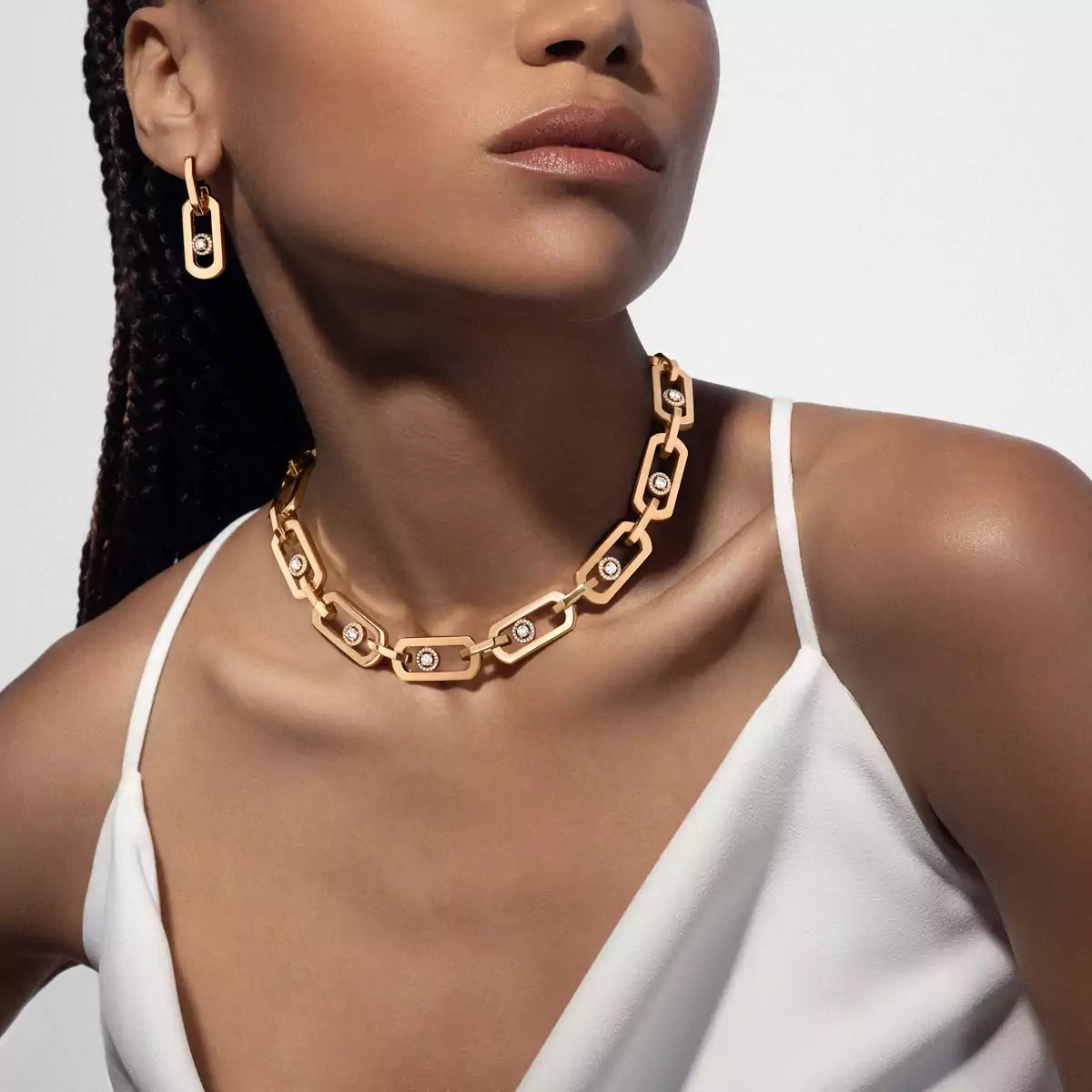 [Mystic JURI] So Move XL Diamond Hoop Earring