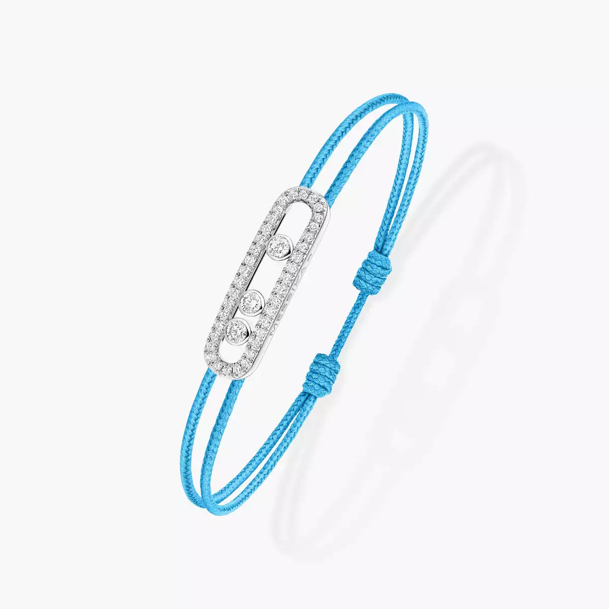 [Mystic JURI]Messika Care(s) pink cord pavé bracelet