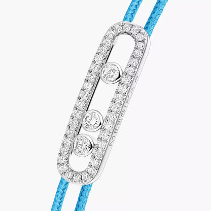 [Mystic JURI]Messika Care(s) pink cord pavé bracelet