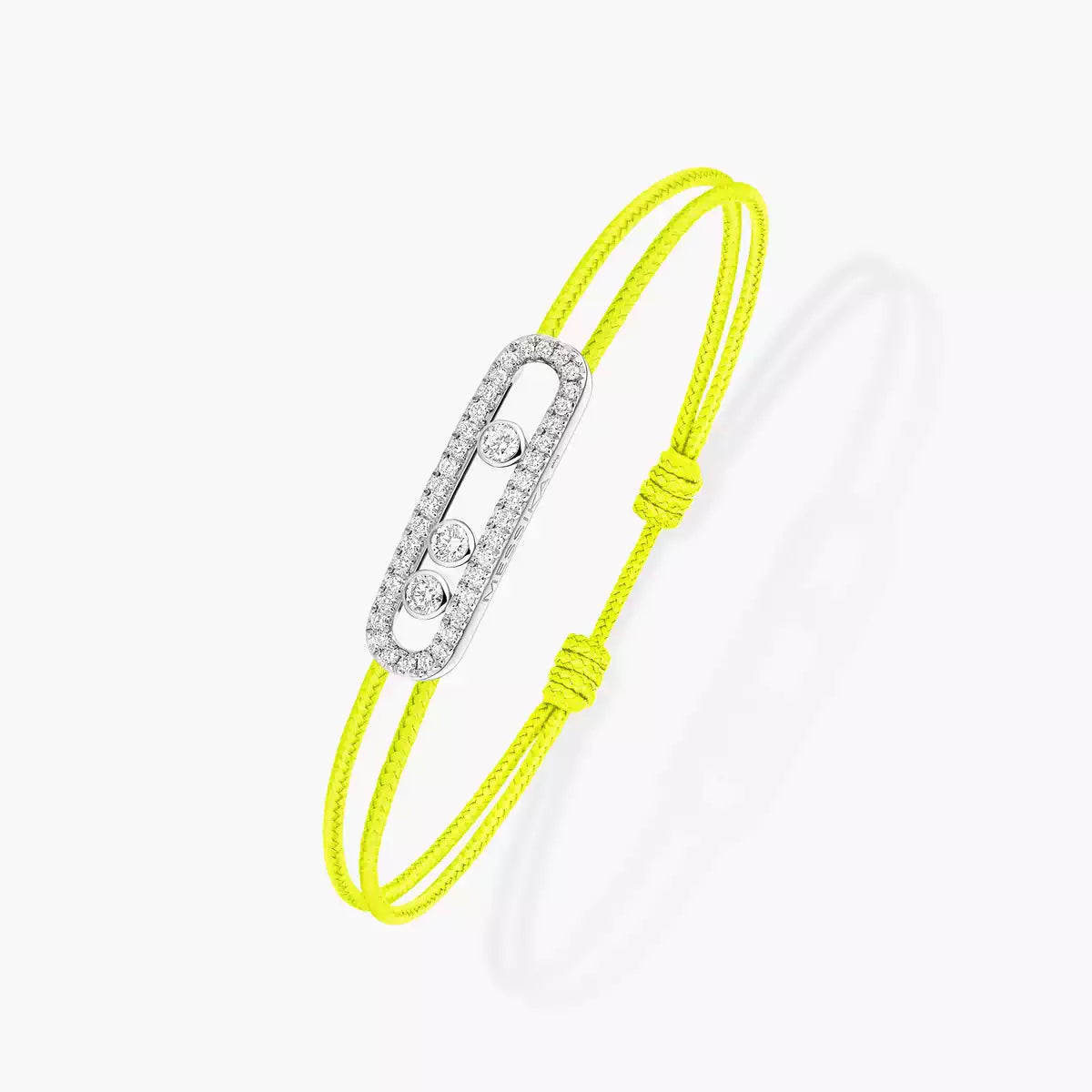 [Mystic JURI]Messika Care(s) pink cord pavé bracelet