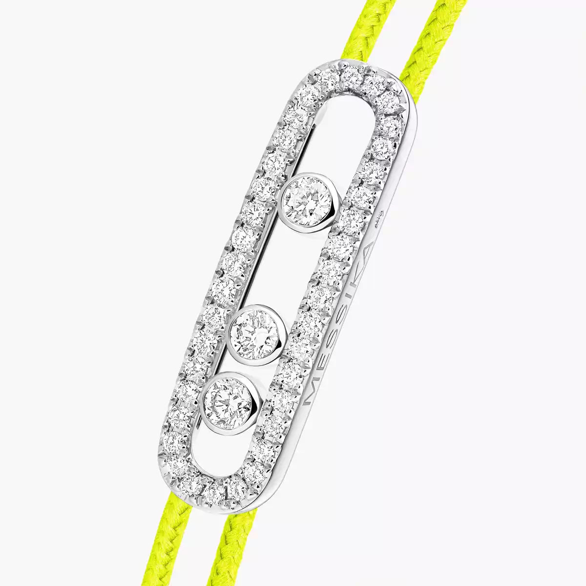 [Mystic JURI]Messika Care(s) pink cord pavé bracelet