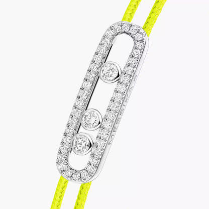 [Mystic JURI]Messika Care(s) pink cord pavé bracelet