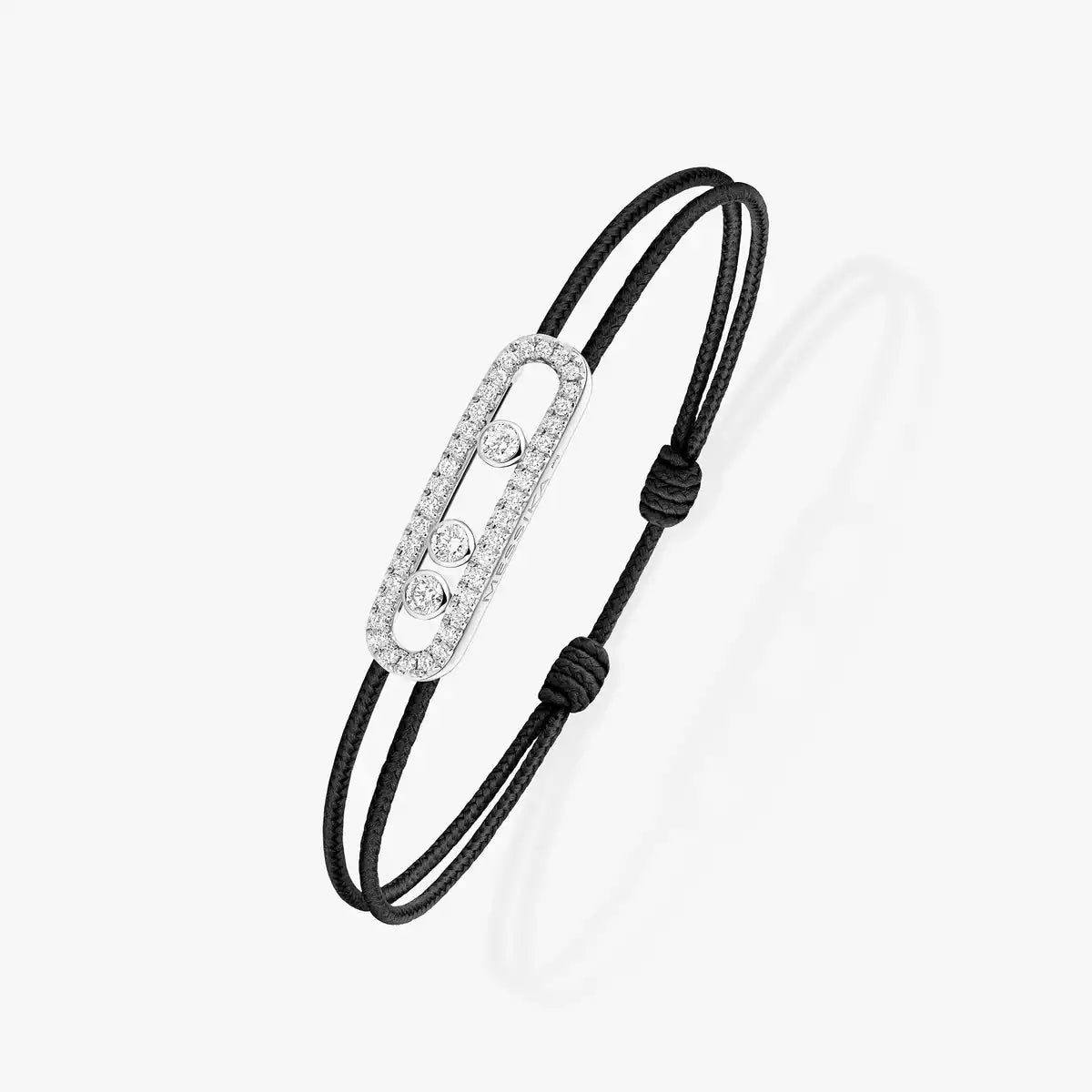 [Mystic JURI]Messika Care(s) pink cord pavé bracelet