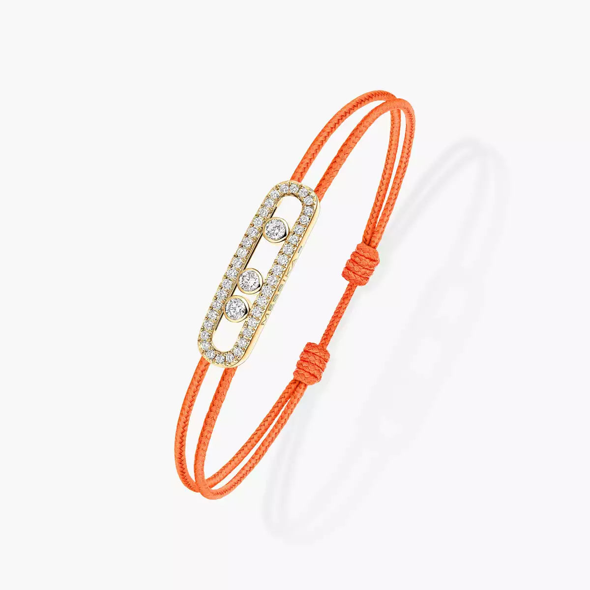 [Mystic JURI]Messika Care(s) pink cord pavé bracelet