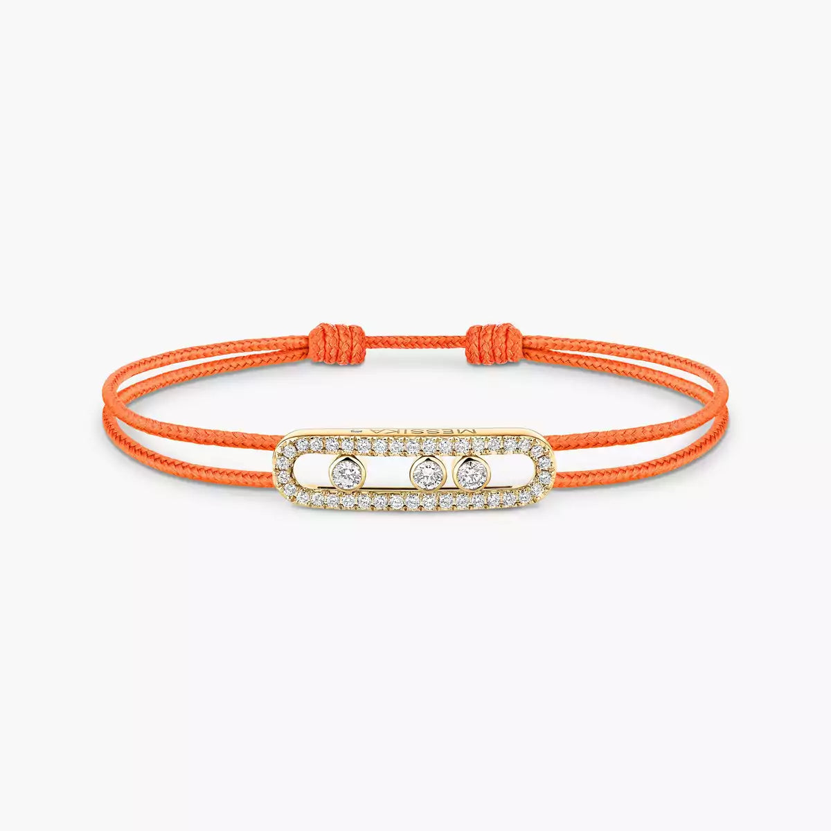 [Mystic JURI]Messika Care(s) pink cord pavé bracelet