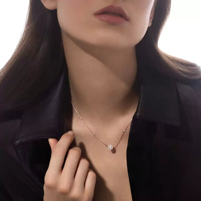 [Mystic JURI]Diamond Necklace 0,20ct Brilliant Shape Joy