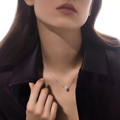 [Mystic JURI]Diamond Necklace 0,20ct Brilliant Shape Joy