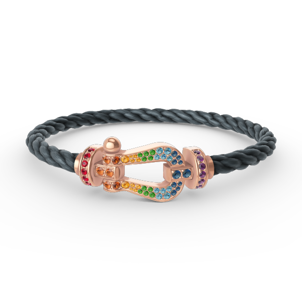 [Mystic]FORCE LARGE HORSESHOE  COLORED DIAMOND BRACELET ROSE GOLD