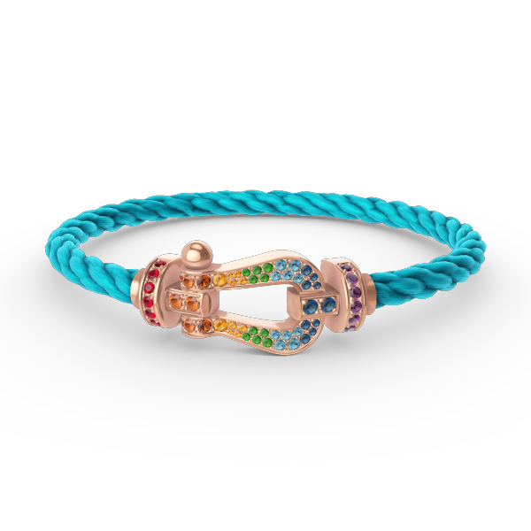 [Mystic]FORCE LARGE HORSESHOE  COLORED DIAMOND BRACELET ROSE GOLD