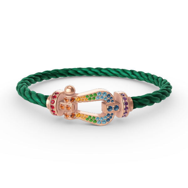 [Mystic]FORCE LARGE HORSESHOE  COLORED DIAMOND BRACELET ROSE GOLD