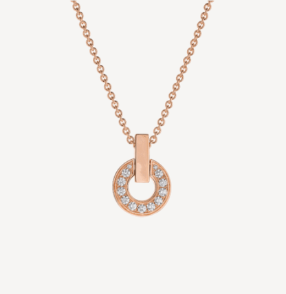 [Mystic]GARI NECKLACE PINK GOLD DIAMOND