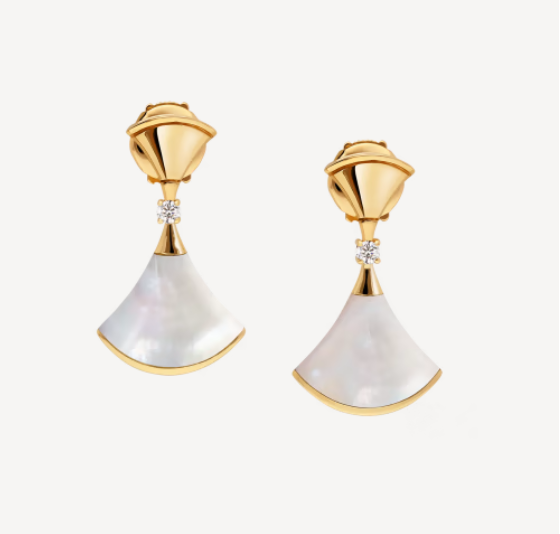[Mystic]DREAM MOP 1 DIAMOND EARRINGS