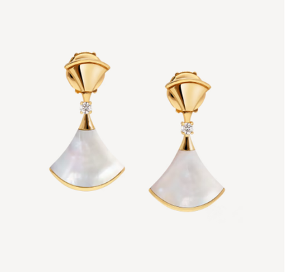 [Mystic]DREAM MOP 1 DIAMOND EARRINGS