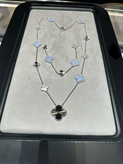 [Mystic] 25 NEW CLOVER 15 MOTIFS PURPLE CHALCEDONY