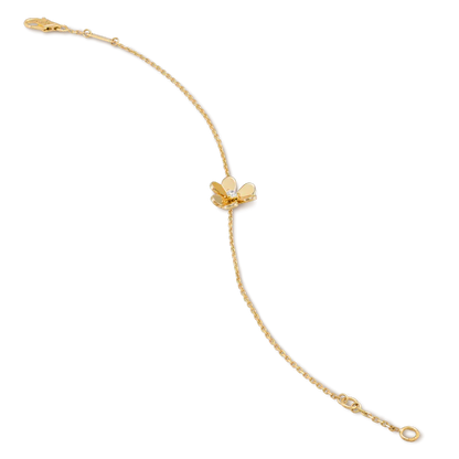 [Mystic]FRIVOLE GOLD FLOWER PINK MALACHITE BRACELET