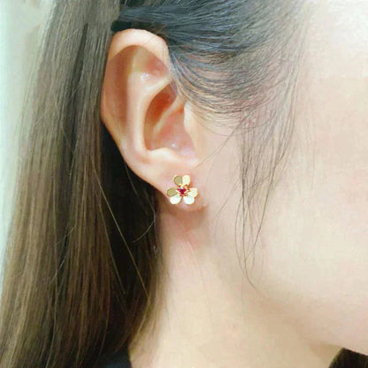 [Mystic]FRIVOLE  FLOWER PINK EARRINGS