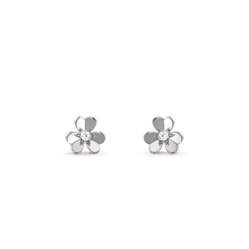 [Mystic]FRIVOLE MINI SILVER FLOWER EARRINGS