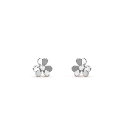 [Mystic]FRIVOLE MINI SILVER FLOWER EARRINGS