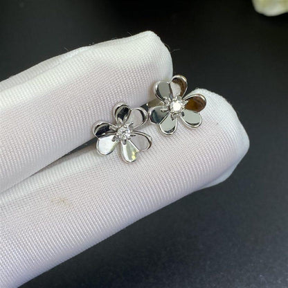 [Mystic]FRIVOLE MINI SILVER FLOWER EARRINGS