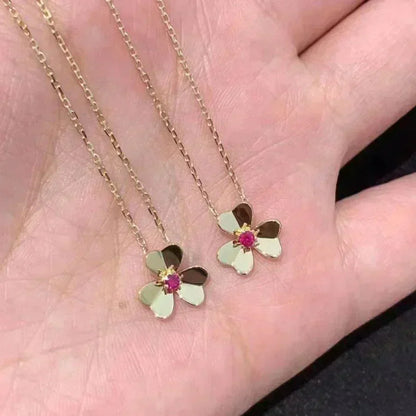 [Mystic]FRIVOLE GOLD FLOWER NECKLACE