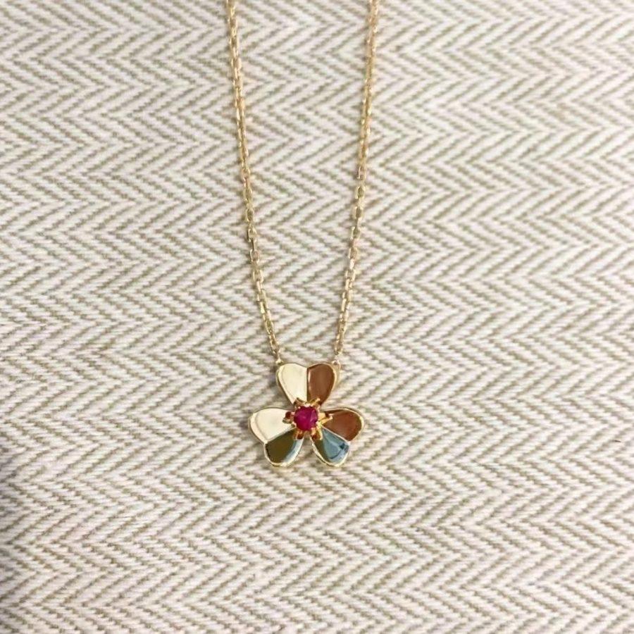 [Mystic]FRIVOLE GOLD FLOWER NECKLACE