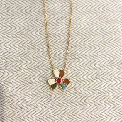 [Mystic]FRIVOLE GOLD FLOWER NECKLACE