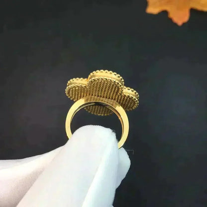 [Mystic]CLOVER MALACHITE RING