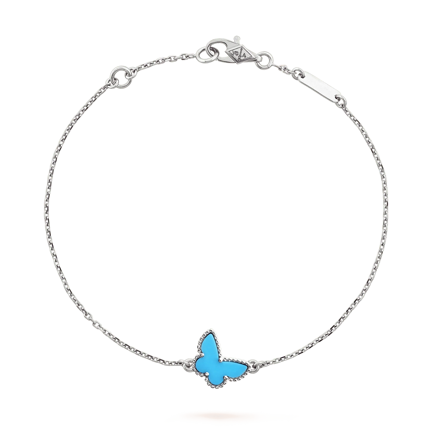 [Mystic]BUTTERFLY TURQUOISE BUTTERFLY BRACELET SILVER