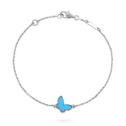 [Mystic]BUTTERFLY TURQUOISE BUTTERFLY BRACELET SILVER