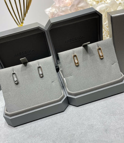 [Mystic JURI]MOVE UNO SMALL 1 DIAMOND EARRINGS