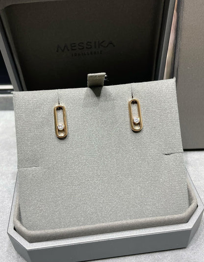 [Mystic JURI]MOVE UNO SMALL 1 DIAMOND EARRINGS
