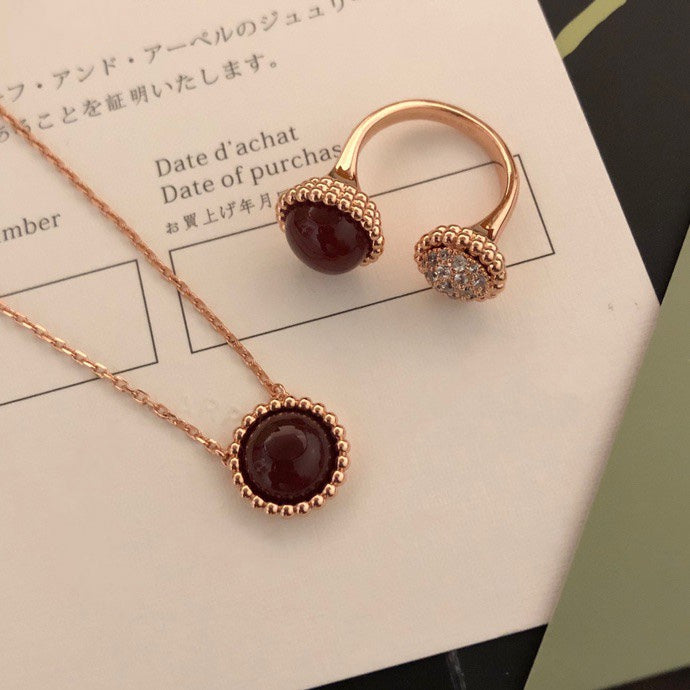 [Mystic]PERLEE COULEURS DIAMOND ROSE GOLD BETWEEN THE FINGER RING