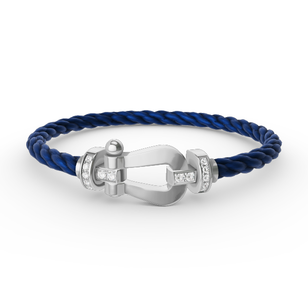 [Mystic]FORCE LARGE HORSESHOE HALF DIAMOND BRACELET SILVER