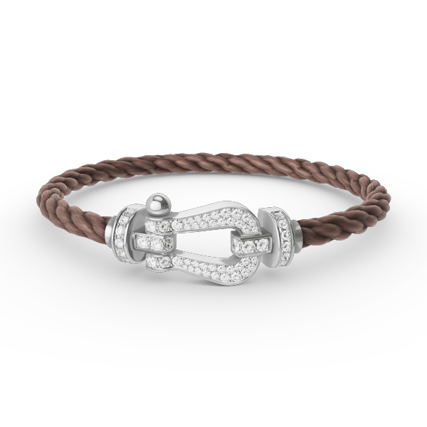 [Mystic]FORCE LARGE HORSESHOE FULL DIAMOND BRACELET SILVER