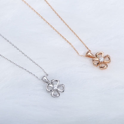 [Mystic]FIOREVER NECKLACE DIAMOND CENTER